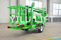 Nacelle élévatrice télescopique hydraulique tractée chinoise de 12m à 24m, 200kg, pour travaux d'arboriculture, avec certification CE ISO
