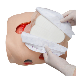 Alexer Sacrum pembalut busa silikon dengan perbatasan 7x7 inci, 5 pak, untuk Sacral, diletakkan tekanan, sakit bokong - Product Image 1