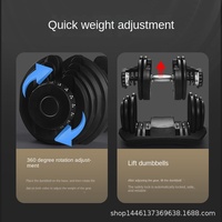 Ensemble d'haltères réglables Kuba Steel 40 kg/90 lb, équipement de fitness domestique rapide, modèle 1090, unisexe, garantie de qualité d'un an
