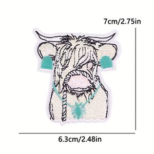 Western Cowgirl Embroidered Patches Pink Cowboy Hat Boots <b>Iron</b> on Patches Trendy Retro Aesthetic Appliques for Trucker Hat Bar - Product Image 4