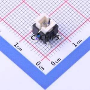 TC-1196-O-E Tactile Switch SMD-6P,6x6mm Switch Single Pole Single Throw 2.5N Vertical Mount 6mm - Product Image 1