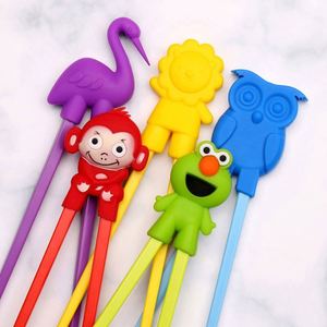 Palillos de entrenamiento para niños y principiantes, juego de palillos de silicona para acampar con ayuda de aprendizaje acoplable, reutilizables y ecológicos - Product Image 5