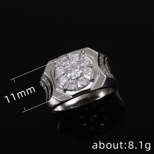 Bague en cuivre pour homme avec détail de diamant cultivé en laboratoire, style bohème, bijoux de mariage et de fiançailles - Product Image 5