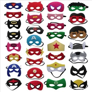 2023 New Costume Carton Paper Children's Heroes Birthday Gift Party Kids Mask Halloween Mask Halloween Costume Kids