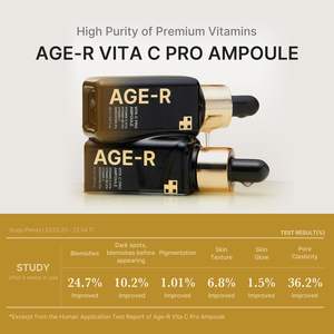 Age-R Vita C Pro Ampoule 20ml Suero de Vitamina C para Hidratación y Luminosidad Facial - Product Image 3