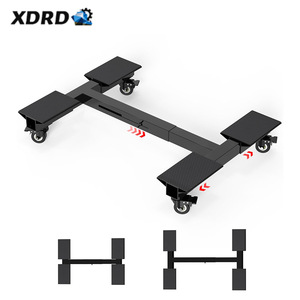 Chariot <span class=keywords><strong>à</strong></span> meubles 1500 LBS, robuste, réglable, en acier au carbone, avec 4 roues verrouillables pour lave-linge, réfrigérateur, sèche-linge, antidérapant - Product Image 1