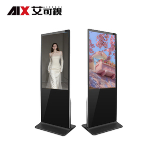 4k trong nhà máy nghe nhạc quảng cáo hiển thị màn hình sàn-đứng dọc LED kỹ thuật số biển video <span class=keywords><strong>LCD</strong></span> TV kiosk màn hình cảm ứng - Product Image 3