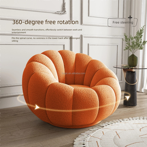 Idéal <span class=keywords><strong>pour</strong></span> les petits appartements <span class=keywords><strong>Fauteuil</strong></span> pivotant rond Canapé simple <span class=keywords><strong>Fauteuil</strong></span> Citrouille Canapé paresseux - Product Image 2