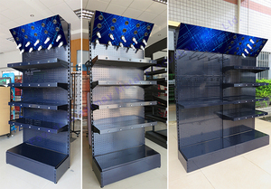 Giantmay kim loại Pegboard hiển thị đứng giá sàn đứng kệ trưng bày cho bóng đèn đèn - Product Image 6