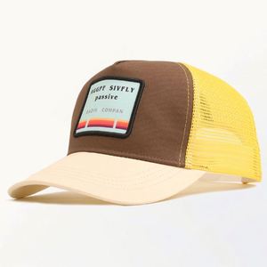 Gorras de camionero personalizadas al por mayor de 5 paneles con diseño de animales, bordado, parche tejido, logotipo, malla, cierre a presión, alta calidad, unisex - Product Image 4