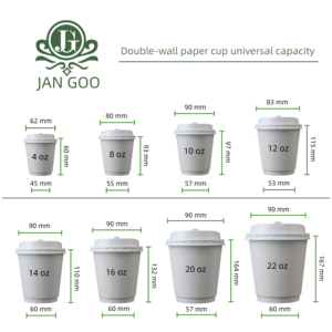 Vasos de Papel Desechables de Doble Pared, Resistentes al Agua, con Tapa, para Café Caliente, de 4oz a 22oz, Personalizados al por Mayor - Product Image 2