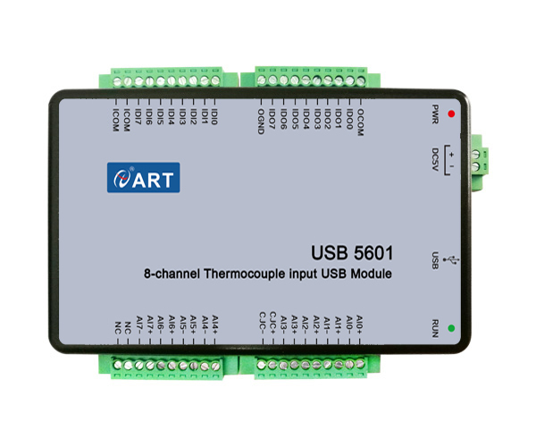 USB5601 8CH Differential Analog Input DAQ Module, Isolated Digital I/O, Data Acquisition Card with Counter & Control Function
