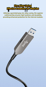 <span class=keywords><strong>สาย</strong></span>ต่อขยายไฟเบอร์ออปติก USB 3.1 แบบ Male to Male รุ่น DT-2317 ความเร็วสูง 10Gbps สำหรับถ่ายโอนข้อมูล ความยาว 5 ม. 10 ม. 15 ม. 50 ม. - Product Image 6