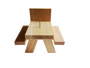Usine professionnelle bois de cèdre extérieur écureuil Snacker Munch Box mangeoire d'écureuil pour cacahuète - Product Image 3