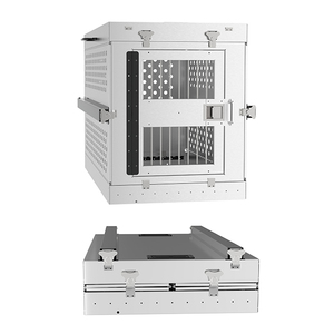 40 "Nhôm Ráp Dog Kennel Box IATA XL Có Thể Gập Lại Dog Crate K9 Kim Loại Gấp Dog Crate - Product Image 3
