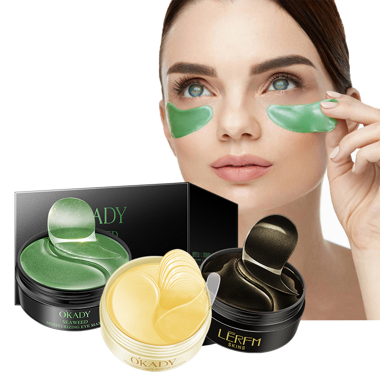 Penghilang Lingkaran Hitam Anti Keriput Kolagen Rumput Laut Kristal Masker Mata Di Bawah Eyemask Hidrogel Stiker Kelopak Mata Ganda Gel Perawatan Mata