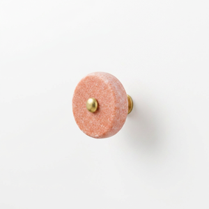 AK Brass Round Stone & Metal <b>Drawer</b> <b>Knob</b> <b>Pink</b> & Gold Finish Luxury Cabinet Handle For Home Kitchen Furniture Hardware - Product Image 5