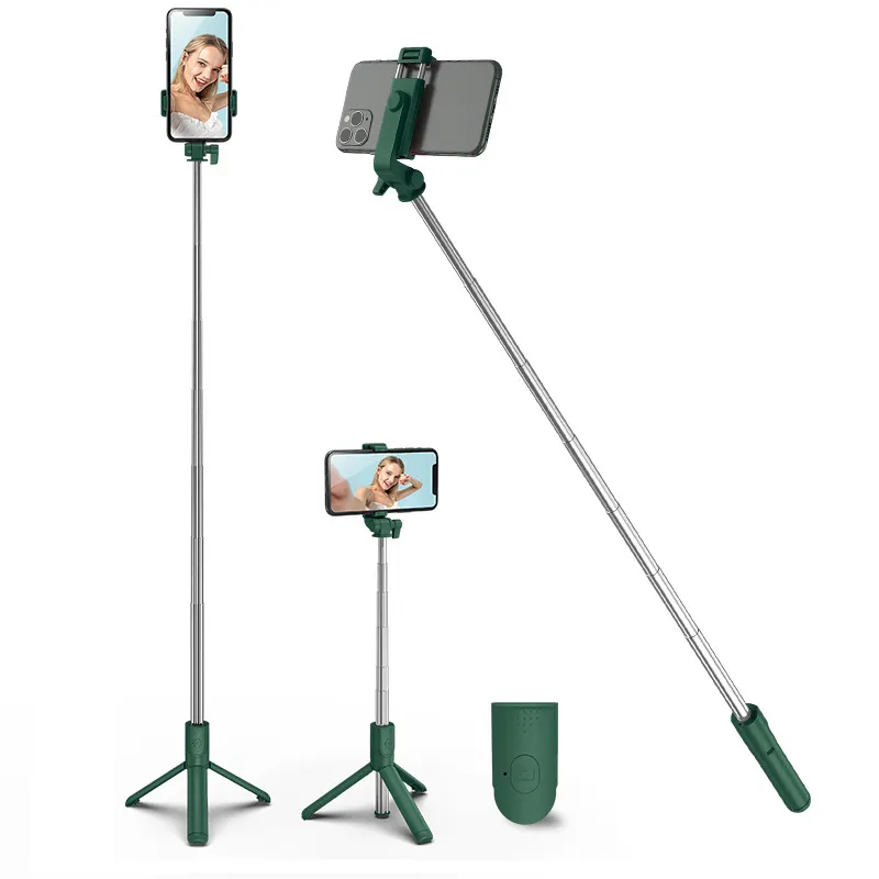 Mini trépied pliable avec télécommande pour téléphone sans fil compatible BT Selfie Stick pour Ios Android