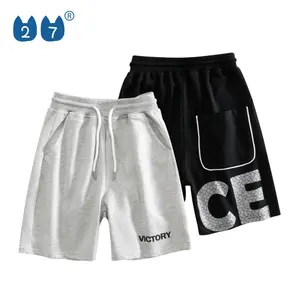 Boy Girl 100% Cotton Pants 6-15 Years Old Child Casual Plain Shorts For Kids Baby Boys Short Pants