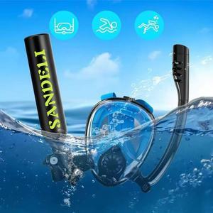 Masque de plongée portable 0,5L avec réservoir d'air, équipement de plongée <span class=keywords><strong>sous</strong></span>-marine anti-buée pour adultes et enfants - Product Image 4