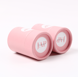 Boîte cylindrique en carton avec couvercle, estampage à chaud or, logo personnalisé, pour coffret de soins de la peau - Product Image 2