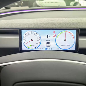 مجموعة رقمية لـ Tesla Mod <span class=keywords><strong>3</strong></span> GPS Navi شاشة LCD كاملة لوحة عدادات ذكية لوحة قياس السرعة LCD - Product Image 3