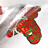 Fabrication d'étiquettes en vinyle personnalisées avec impression de motifs de dessins animés et autocollants par transfert à chaud pour vêtements avec film personnalisé