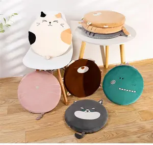 2022 New Design Seat Cushions Pillow Carton Dog Cat Embroidery Seat Cushions With Memory Foam