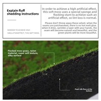 Petites décorations artificielles en PVC mur de mousse bonsaï plante verte faux arbustes herbe pierre de gazon décorative en plastique écologique