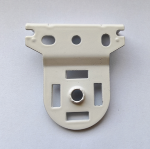 Support mural en plastique blanc pour accessoires de rideaux avec installation facile et forme personnalisée - Product Image 2
