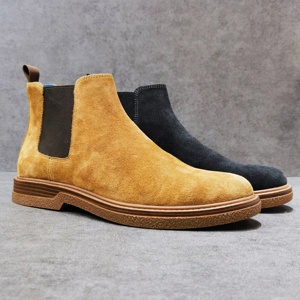 Botas Formales <span class=keywords><strong>de</strong></span> Invierno para Hombre, Estilo Chelsea, <span class=keywords><strong>de</strong></span> Gamuza, <span class=keywords><strong>con</strong></span> Cierre Deslizante y Suela Antideslizante - Product Image 6