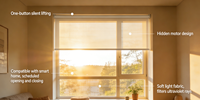 Persianas Enrollables Inteligentes Premium para Ventanas, Controladas por WiFi/Google/Alexa, Automatizadas para un Control de Luz Óptimo