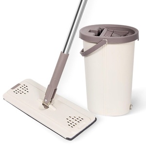 Venta al por mayor de fábrica, 360 sala limpia, fregona plana y cubo, juego de lavado <span class=keywords><strong>a</strong></span> mano, limpieza de suelo, mopa plana - Product Image 1