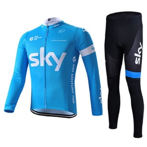 Traje de <span class=keywords><strong>Ciclismo</strong></span> de Manga Larga para Hombre, Transpirable, de Secado Rápido, de Nailon/Cachemira, Uniforme de Equipo para <span class=keywords><strong>Ciclismo</strong></span> de Carretera y Montaña - Product Image 3