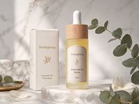 Nouveau Flacon compte-gouttes créatif en verre en forme d'ampoule pour huiles essentielles et parfums, 20ml 30ml 50ml, rechargeable, avec bouchon à vis en bois massif et bambou mat