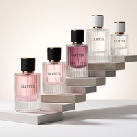 Flacon de parfum en verre transparent avec embout fileté, flacon pulvérisateur vide pour parfum, emballage cosmétique personnalisé avec logo