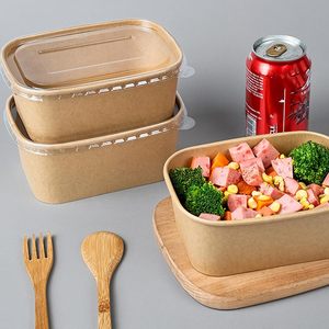 Wholesale Rectangular Microwavable Disposable Takeout <b>Lunch</b> <b>Box</b> for Hamburger Sushi Juice & Noodle - Product Image 4