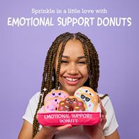 Peluches Donuts Réconfortantes et Douces pour Soulager le Stress, 0-24 Mois, 31-50cm, Lot de 5