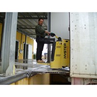 TM PEDANE GAS106A Rampe manuelle coulissante avec assistance par vérin à gaz, en alliage d'aluminium, capacité 5000-6000 kg
