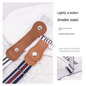 <span class=keywords><strong>Ceinture</strong></span> élastique réglable pour enfants, garçons et filles, avec boucle à pression, 90 cm, style décontracté - Product Image 3