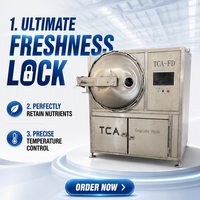 Équipement de lyophilisation automatique TCA50Kg 60Kg en SUS304 avec contrôle PLC et compresseur Bitzer