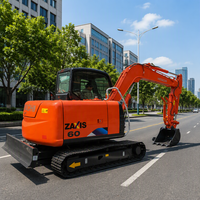 Mini Excavadora Hitachi ZX60 Usada, Modelo 2024, 6 Toneladas, Motor, Bomba, Caja de Cambios y Componentes Originales en Venta