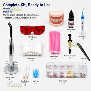 เครื่องอบฟันไร้สาย Furein Smile LED พร้อมฐานชาร์จ แว่นตานิรภัย และแบบจำลองฟัน - Product Image 1