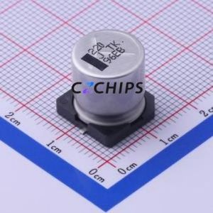 ตัวเก็บประจุ EEETK1J221AQ อลูมิเนียมอิเล็กโทรลีติค SMD D12.5xL13.5mm 220uF 20% 63V 350mA-100kHz - Product Image 1