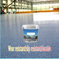 Peinture de sol époxy colorée pour routes, revêtement à granulats de quartz, marbre brillant pour auto-nivellement décoratif sans joint