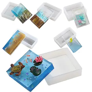 Resin Molds Silicone Including Deep rectangle Square Epoxy Resin Casting Mold for DIY Art