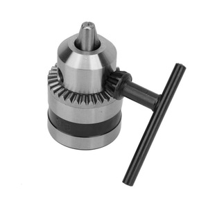 Three Jaw Drill Chuck 10mm Steel Keyed Clamping For Electric Drill Accessory - Product Image 1