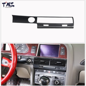 Carbon Fiber Style Complete Interieur Trim Decor Accessoires Kit Compatibel met Versnellingspookpaneel Afdekking voor Audi A6 C6 2005-2011 LHD - Product Image 3