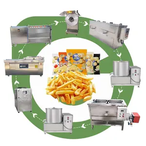 Automatic Semi Chip Frozen Machine Production Line French Fry Half