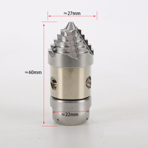 Camión de limpieza de alta presión y boquilla giratoria de acero inoxidable Jetter de alcantarillado giratorio para desobstrucción de drenaje y limpieza de lodos - Product Image 4